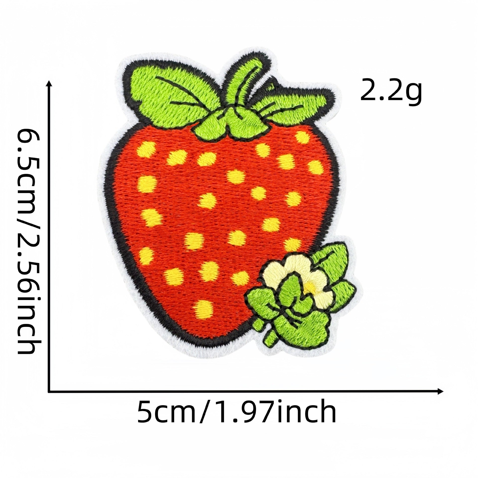 Wholesale Cartoon Strawberry Embroidery Cloth Patch  Embroidery Patch Accessories